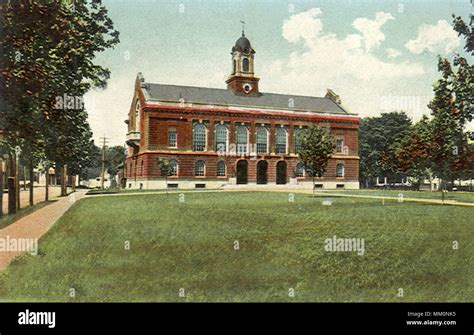 Town Hall. Needham. 1908 Stock Photo - Alamy