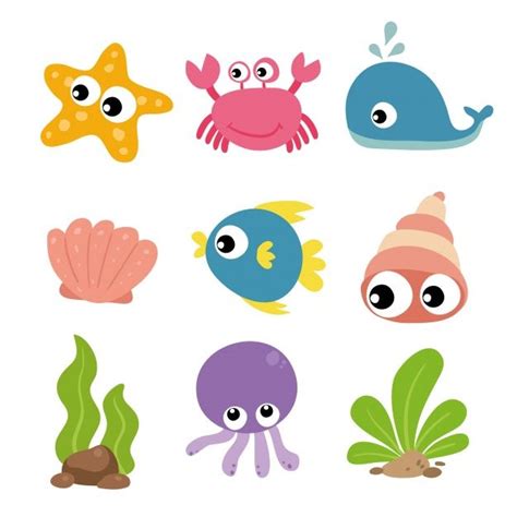 Download Sea Animals Collection for free | Animal templates, Baby shark, Baby quilts