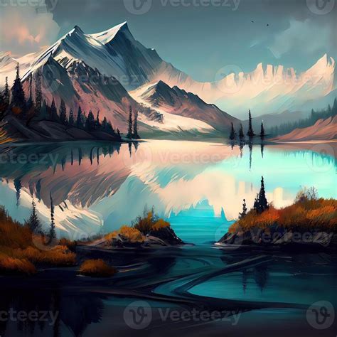 Landscape Art - Ai Generated 22416458 Stock Photo at Vecteezy