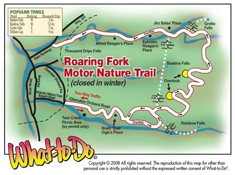 Roaring Fork Motor Nature Trail Map ~ www.vrbo.com/558850 or http://www.facebook.com/MyGrandview ...