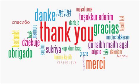 Thank You - Thank You In Different Languages Png , Free Transparent Clipart - ClipartKey