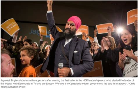 Jagmeet Singh wins leadership of federal NDP on first ballot | SikhNet