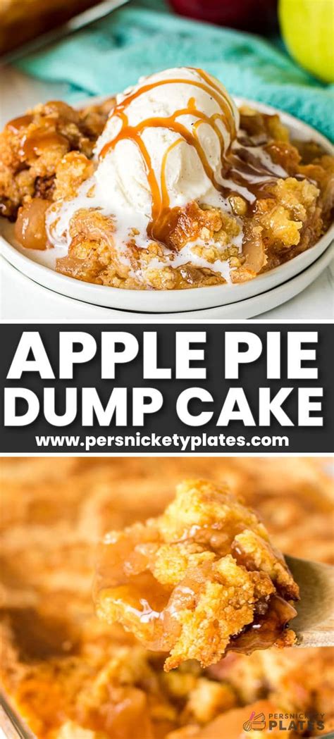 This easy 4 ingredient apple pie dump cake is made with a boxed cake ...