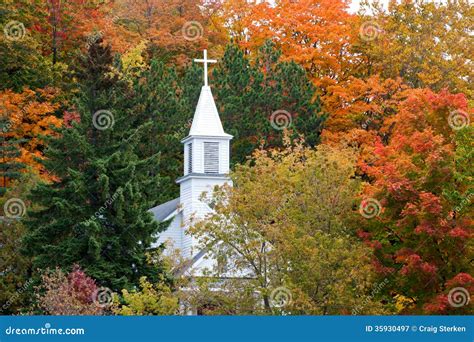 Maple City's St. Rita's Catholic Church In Autumn Royalty Free Stock Photography - Image: 35930497