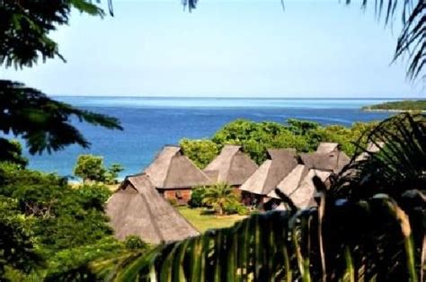 Yatule Beach Resort, Natadola. The thatched roofs of the self contained ...