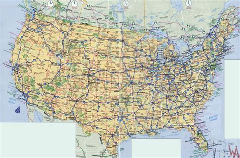 United States Map With Highways – Interactive Map