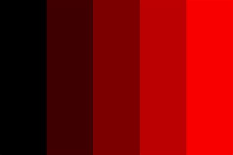 Black to Red Color Palette