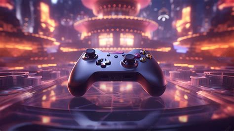 Illustration Of 3d Rendered E Sports Gaming Arena And Joystick ...