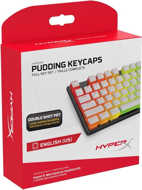 HyperX Pudding Keycaps - مجموحة فاطيح PBT عمان | Ubuy