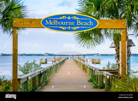 Melbourne Beach, Florida, USA - January 12, 2019: Historic Melbourne ...