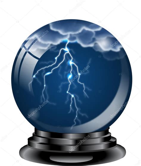 CRYSTAL BALL LIGHTNING — Stock Vector © jamesstar #47286533