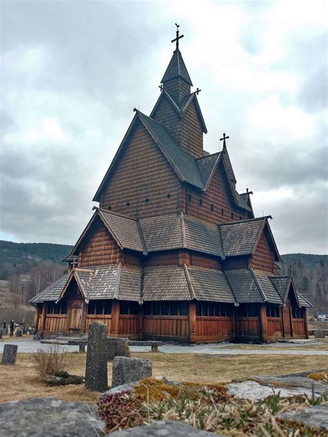 Online crop | HD wallpaper: norway, notodden, heddal stave church ...