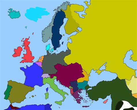 Europe Map in 1914 Diagram | Quizlet