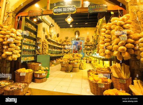 Souvenir shop, Chania, Crete, Greece Stock Photo - Alamy