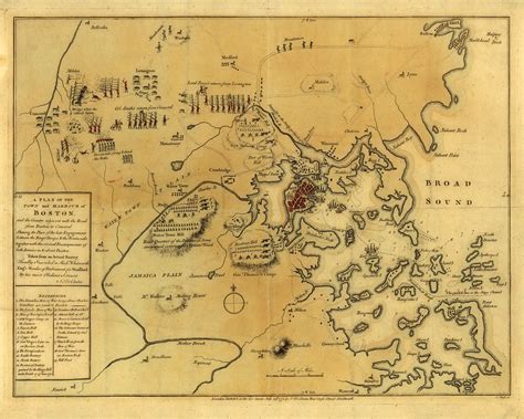 Battle of Lexington & Concord Map, Siege of Boston, 1775 | Battlemaps.us