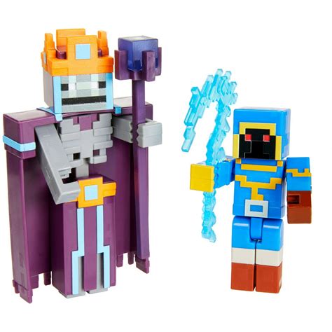 Minecraft Dungeons Stax Vs Skeleton Necromancer Figures - Walmart.com ...