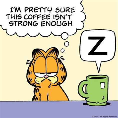 Must be decaf. #Coffee #TuesdayThoughts #TuesdayMotivation | Garfield quotes, Garfield, Coffee humor