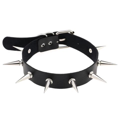 SPIKED - black spike neck choker | freqky