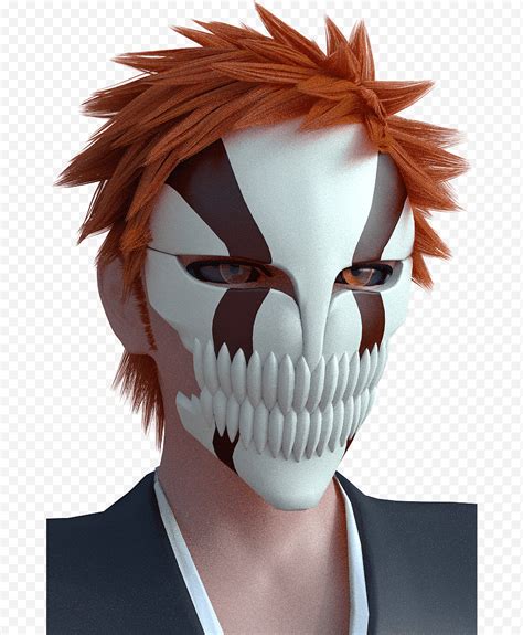 3D Anime Bleach Ichigo Kurosaki Mặt nạ rỗng png | Klipartz