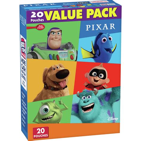 Disney Pixar Fruit Snacks, Value Pack, 20 ct - Walmart.com - Walmart.com