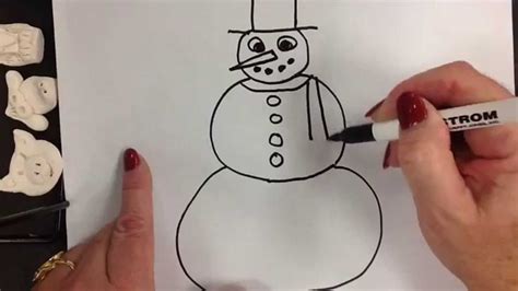 Easy Snowman Drawing Tutorial | 101hannelore