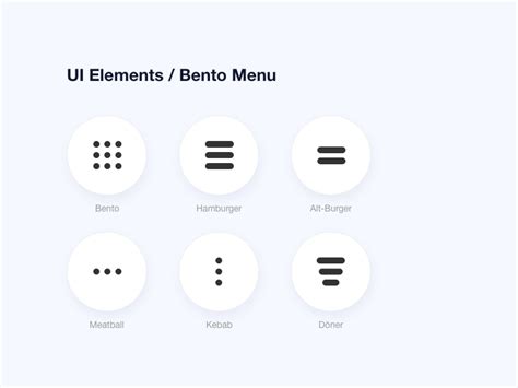 UI Elements- Bento Menu by Waqas Saeed on Dribbble