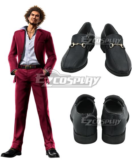 Yakuza 7 Ichiban Kasuga Black Cosplay Shoes