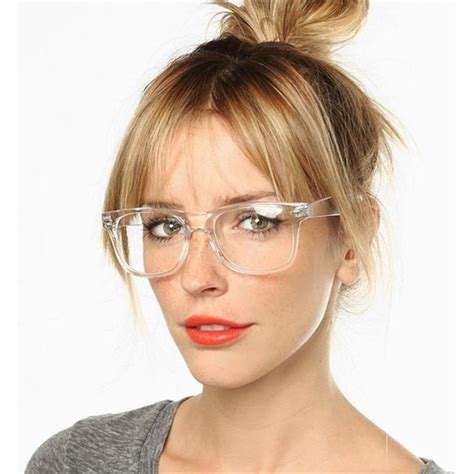 Transparent Frame Clear Lens Eye Glasses | Eyewear trends, Glasses trends, Sunglasses women