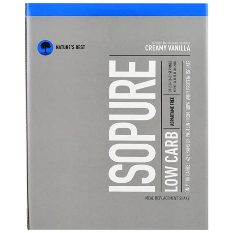 Isopure, IsoPure, Low Carb Protein Powder, Creamy Vanilla, 20 Packets ...