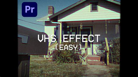 VHS Retro Camcorder Effect Premiere Pro Tutorial - Unbelievably Easy - YouTube