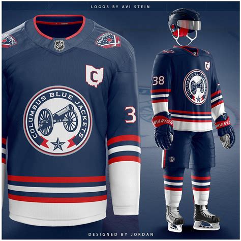 Columbus Blue Jackets Alternate Home Jersey V2 w/Uniform Design : r ...