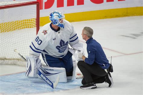 Maple Leafs goalie Joseph Woll week to week with high ankle sprain ...