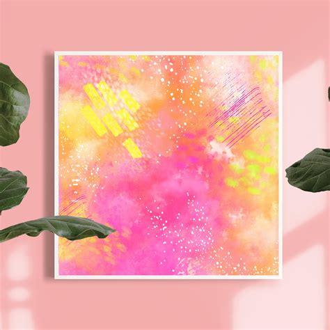 28 Abstract Art Neon Print Abstract Painting Contempoary - Etsy