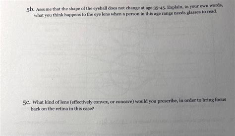 2b. Emmetropia 2c. Myopia 3. Complete the following | Chegg.com