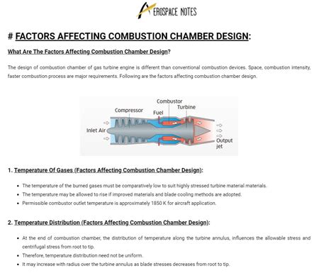 Factors Affecting Combustion Chamber Design - AERO NOTES...