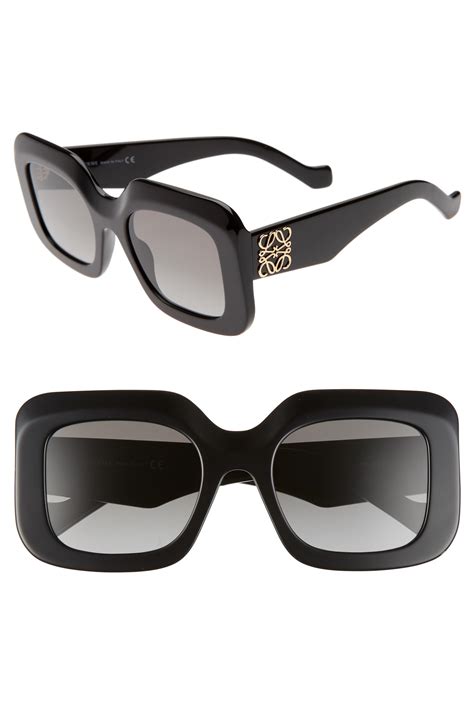 Loewe Black Oversized Square Sunglasses - Save 22% - Lyst