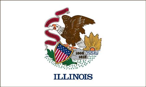 Illinois State Flag Coloring Pages | Flag coloring pages, Framed flag, State flags