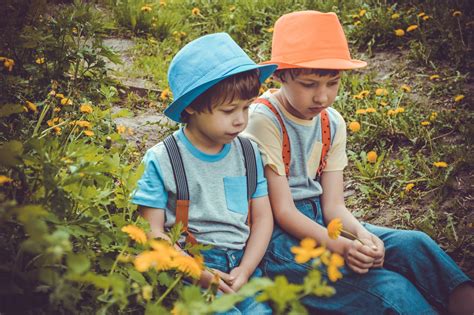 Dandelion Boys Free Stock Photo - Public Domain Pictures