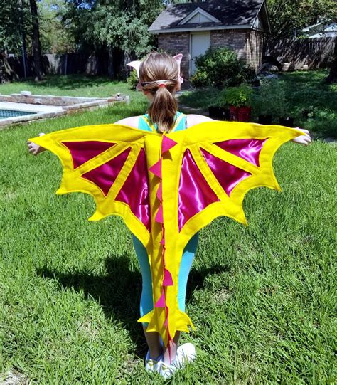 Dragon Wings Costume Yellow Ages Kids 1 to Adult | Etsy