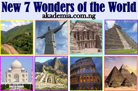 New 7 Wonders of the World - Akademia