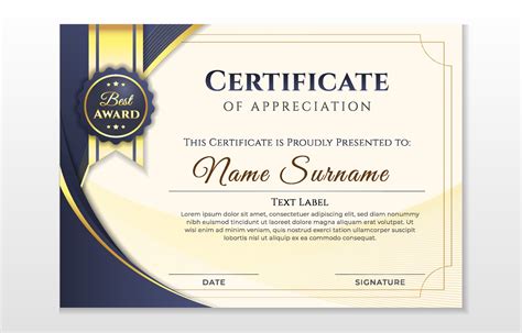 Modern Abstract Certificate Template 2380071 Vector Art at Vecteezy