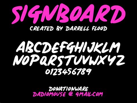 Signboard Font | dafont.com