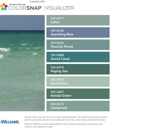 Sherwin Williams Green Paint Color Chart | designinte.com