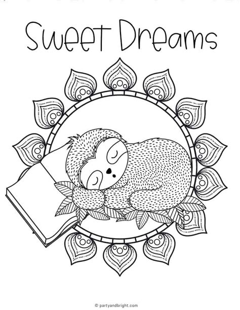 13 Cute Sloth Coloring Pages & Printable Activities – The Organized Mom