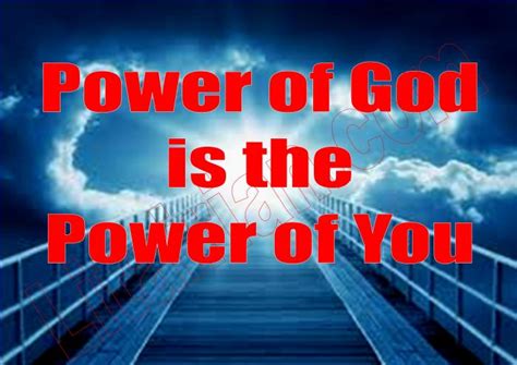 Power of God is the Power of You {God is Reality}