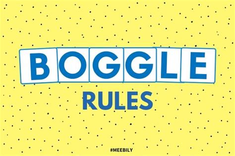 Boggle Rules: How to Play The Game - Meebily