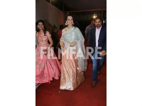 Kangana Ranaut look ethereal at a wedding reception | Filmfare.com