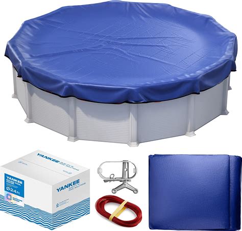 Winter Pool Cover 24 ft Round for Above Ground | Extra Thick & Durable Above-Ground Pool Cover ...