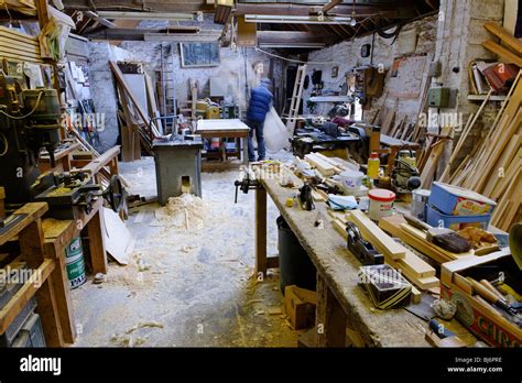 The Carpenter's Workshop Stock Photo - Alamy