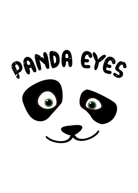 'Panda eyes' Poster, picture, metal print, paint by Lukes Pixel Studio ...